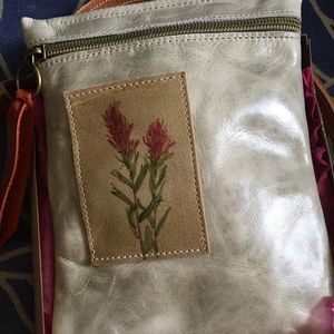 Leather crossbody bag made in Bozeman, Montana.